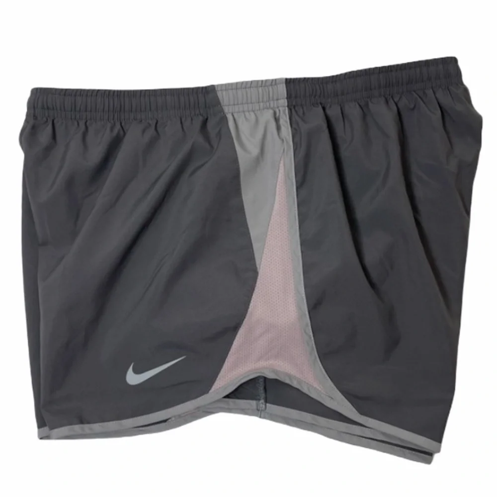 Nike Athletic Shorts Grey Pink White Mauve Sports Gym Running Shorts Size Large